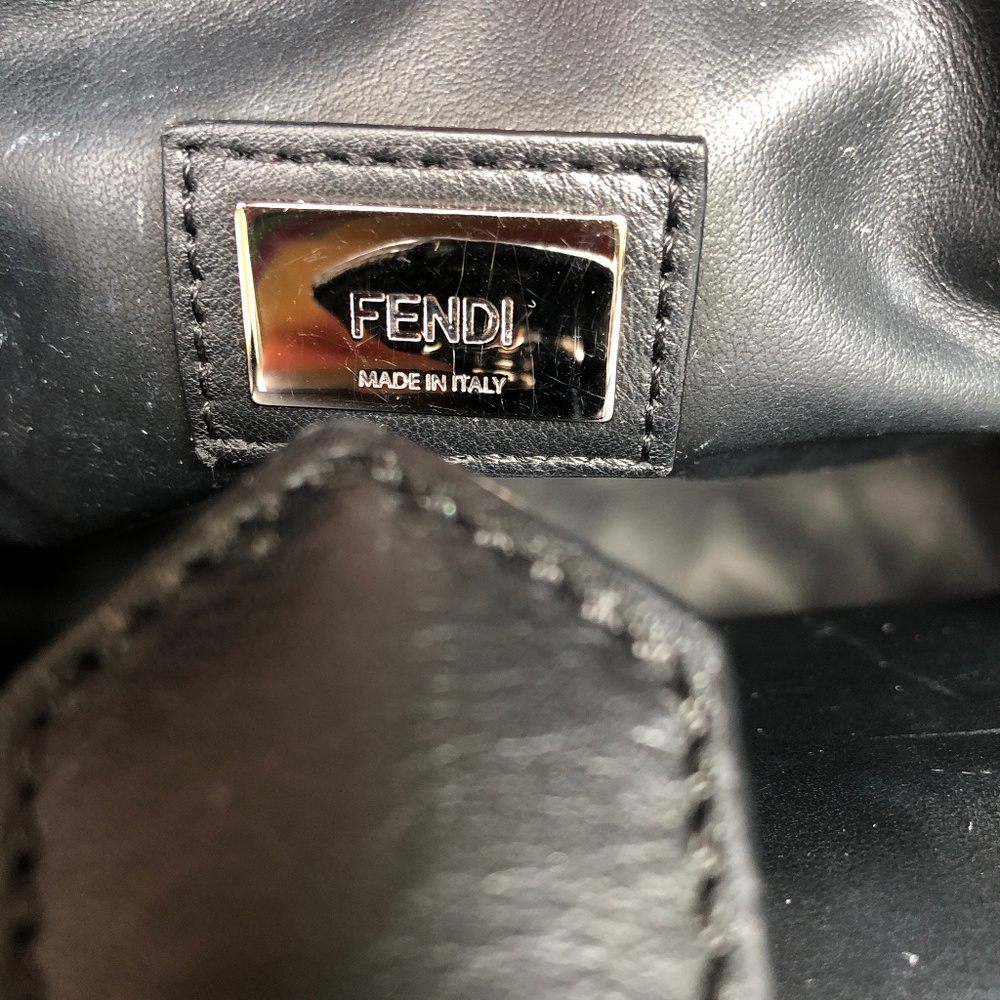 Fendi Petite 2jours Studded Black Leather Bag - Picture 10 of 14